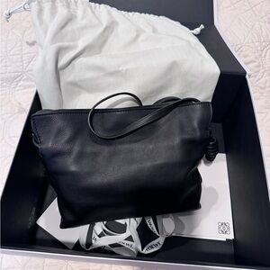 LOEWE Flamenco Mini Leather Clutch